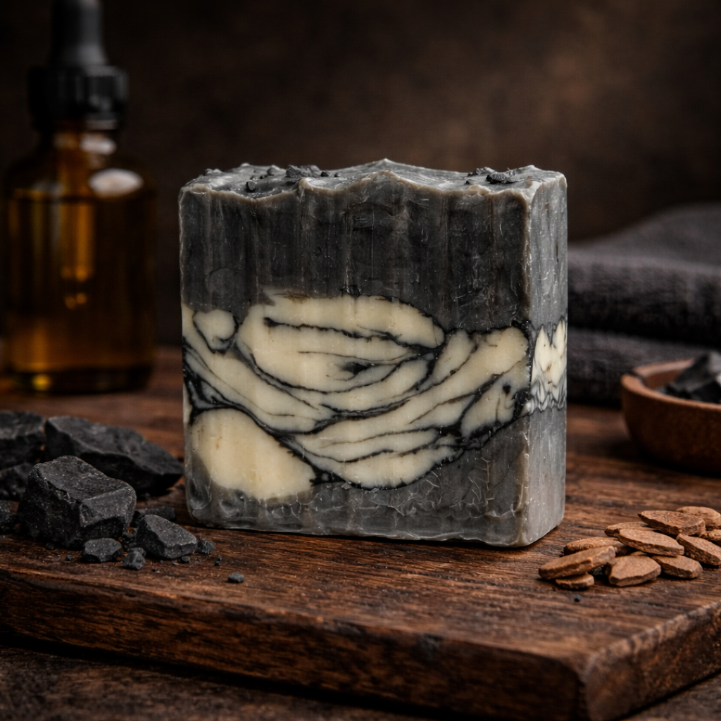 Midnight Black - Aloe-Rich Charcoal Soap Bar