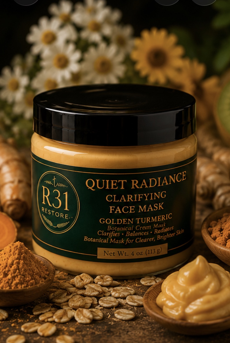 Quiet Radiance - Clarifying Golden Turmeric Face Mask