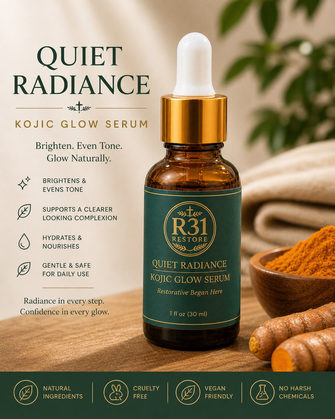 Quiet Radiance - Kojic Glow Serum