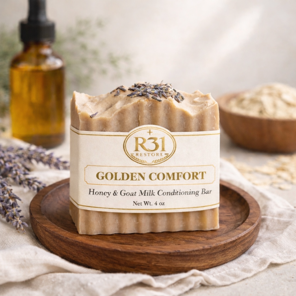 Golden Comfort- Honey & Goat Milk Conditioning Bar