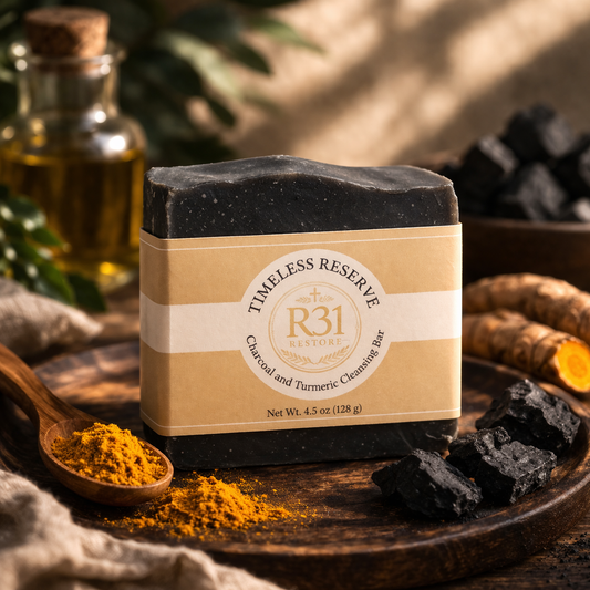 Timeless Reserve- Charcoal and Turmeric Cleansing Bar