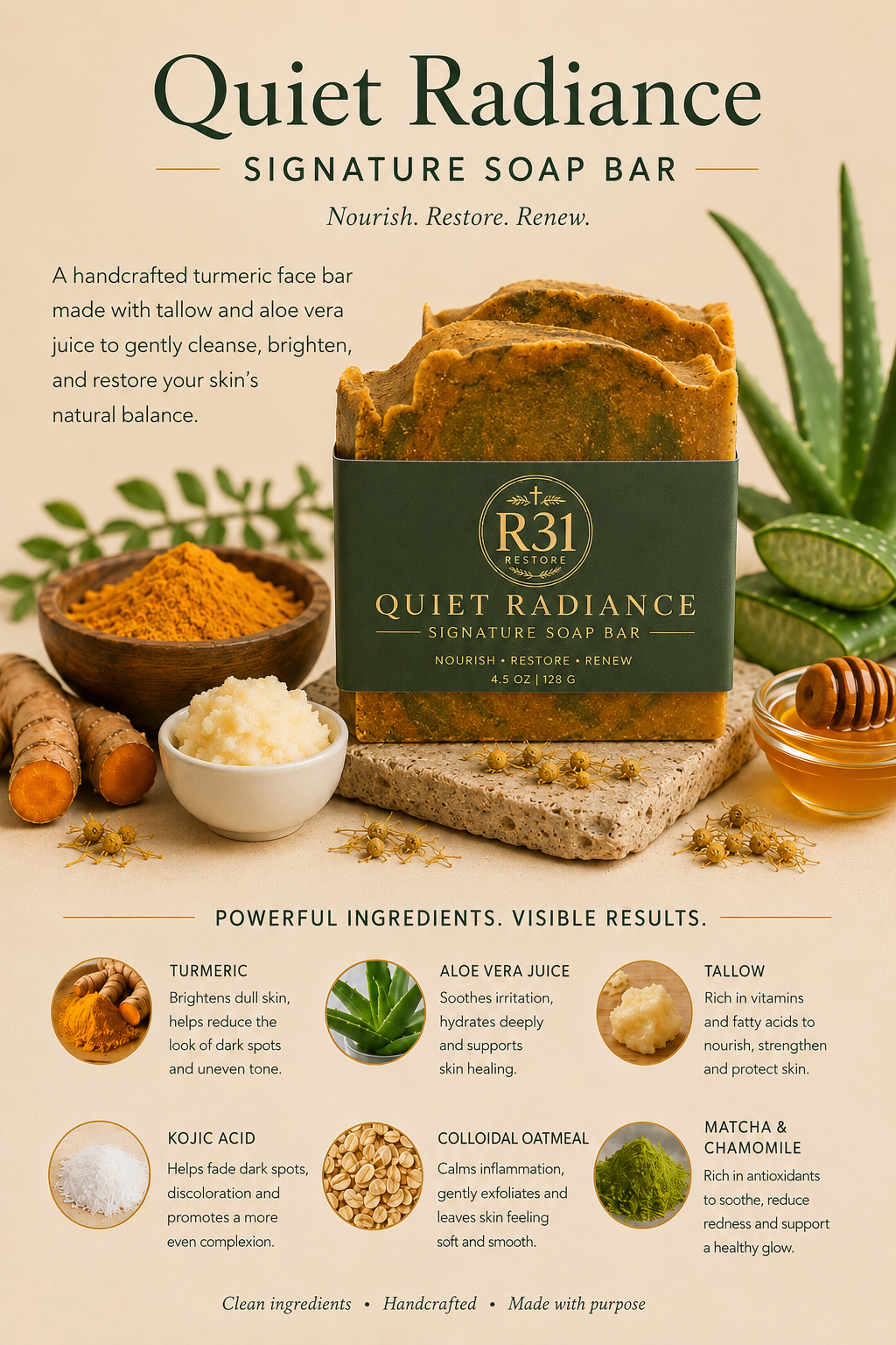 Quiet Radiance - Face Soap Bar